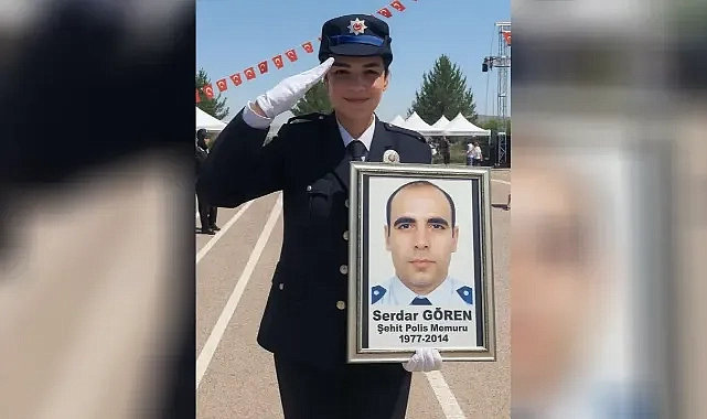 Babası Şanlıurfa’da şehit olmuştu! Kızı polis oldu!