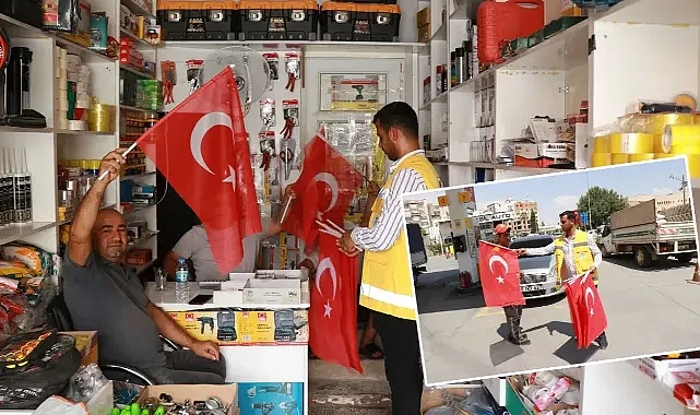 Haliliye Belediyesi, ilçeyi bayraklarla donattı!