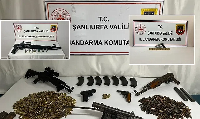 Şanlıurfa’da 3 ilçede operasyon! Çok sayıda silah ve mühimmat ele geçirildi!