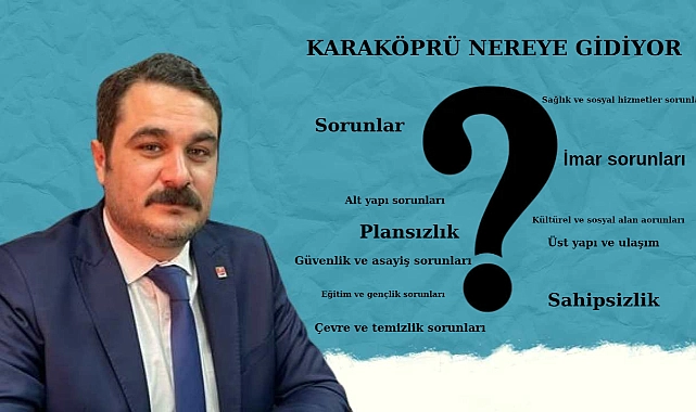 CHP’li Rıdvan Çoban’dan Sert Açıklama: “Karaköprü Nereye Gidiyor?”