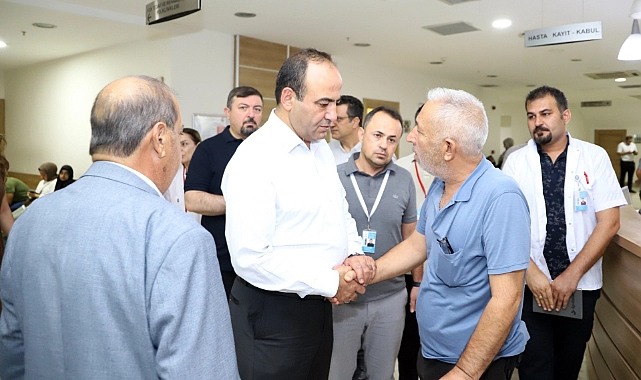 Şanlıurfa İl Sağlık Müdürü’nden Mehmet Akif İnan Eğitim ve Araştırma Hastanesi Haliliye Ek Hizmet Binasına Ziyaret