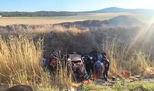 Urfa’da otomobil şarampole uçtu!