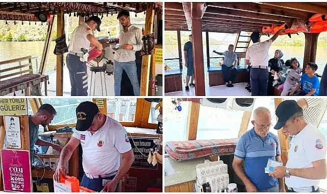 Halfeti’de Jandarma Bot Timinden Su Üstü Denetimi