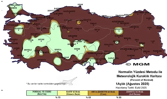 MGM kuraklık haritasını paylaştı! Şanlıurfa’da durum ne?