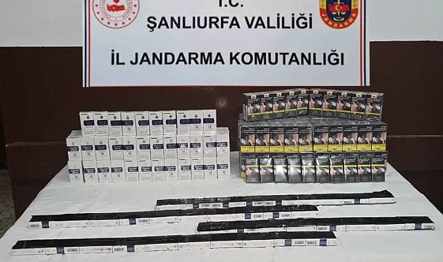 Şanlıurfa’da gümrük kaçağı sigaralara el konuldu!
