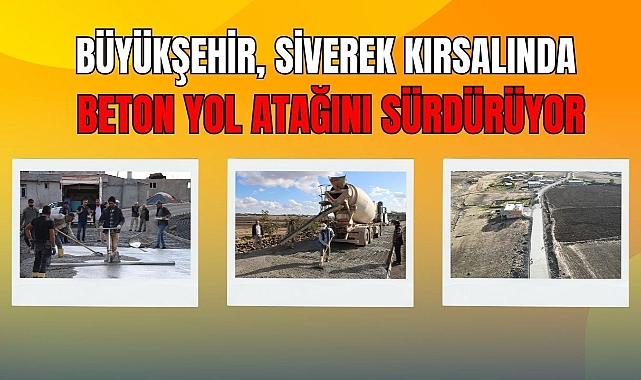 Büyükşehir, Siverek Kırsalında Beton Yol Çalışmalarını Sürdürüyor