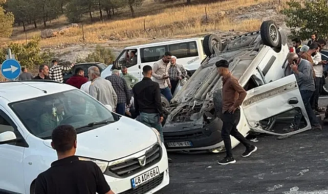 Şanlıurfa-Suruç yolunda yine kaza! Takla attı!
