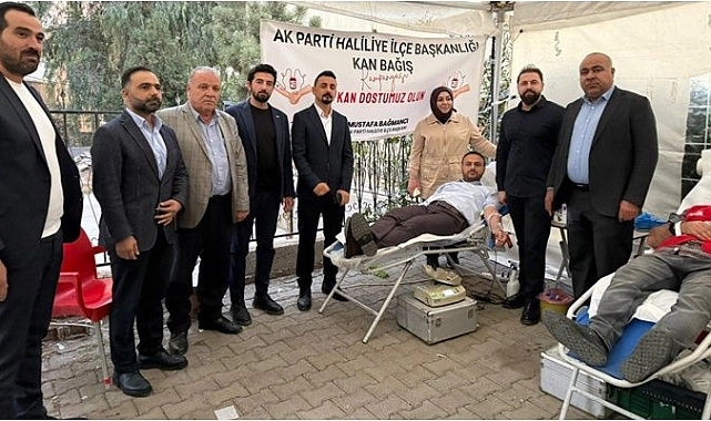 AK Parti Haliliye’den Kızılay’a Kan Bağışı Desteği