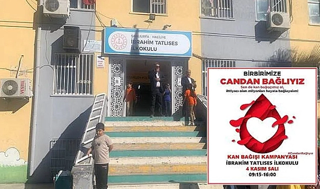 İbrahim Tatlıses İlkokulu’nda Kan Bağışı Kampanyası: “Birbirimize Candan Bağlıyız”