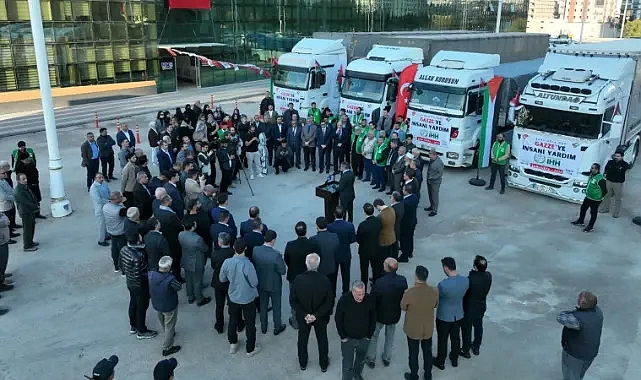 Şanlıurfa’dan Gazze’ye 4 tır yardım