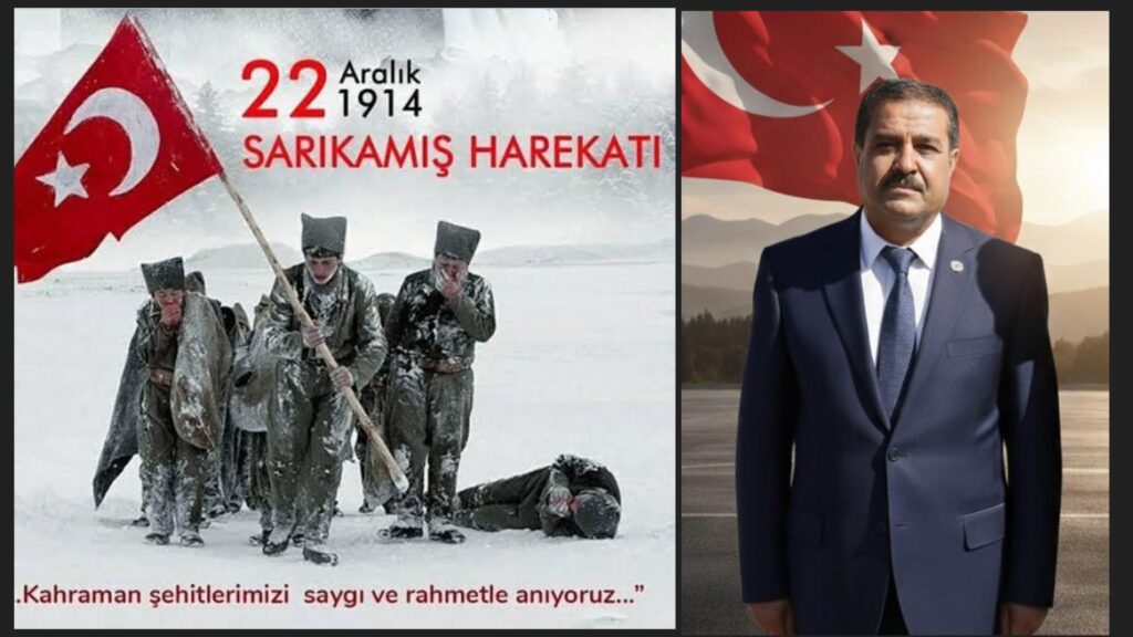 Şehit Gazi Sağlık-Sen Şanlıurfa İl Başkan Yardımcısı İbrahim Gündoğdu’ndan Sarıkamış Anma Mesajı