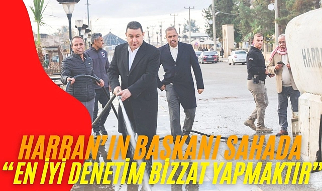 Başkan Özyavuz Sabahın ilk Işıklarıyla Sahaya İnerek Çalışmaları Denetledi