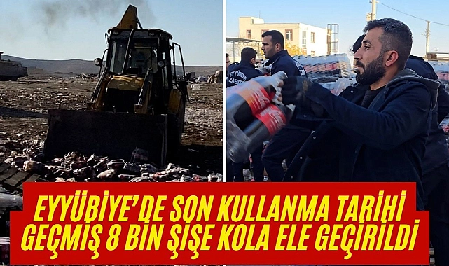 Eyyübiye Zabıtası 8000 Şişe Kola İmha Etti