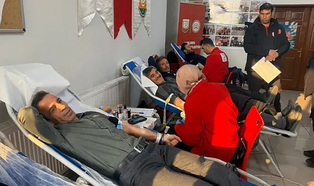 Şanlıurfa İtfaiyesinden kan bağışı desteği