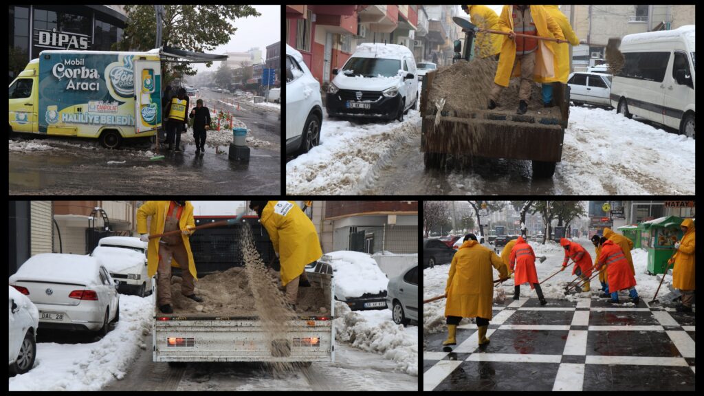 HALİLİYE BELEDİYESİ’NDEN KARLA MÜCADELEDE KESİNTİSİZ HİZMET