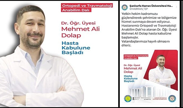 Harran Üniversitesi Hastanesi’nde Ortopedi Kadrosu Güçlendi