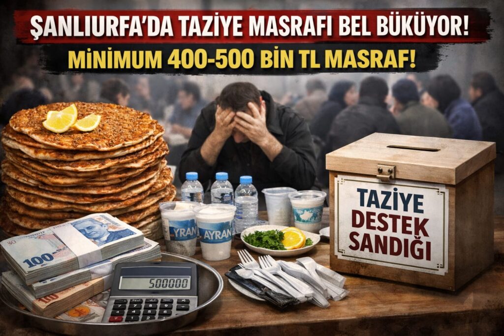 ŞANLIURFA’DA TAZİYE MASRAFLARI YAS SAHİPLERİNİN BELİNİ BÜKÜYOR