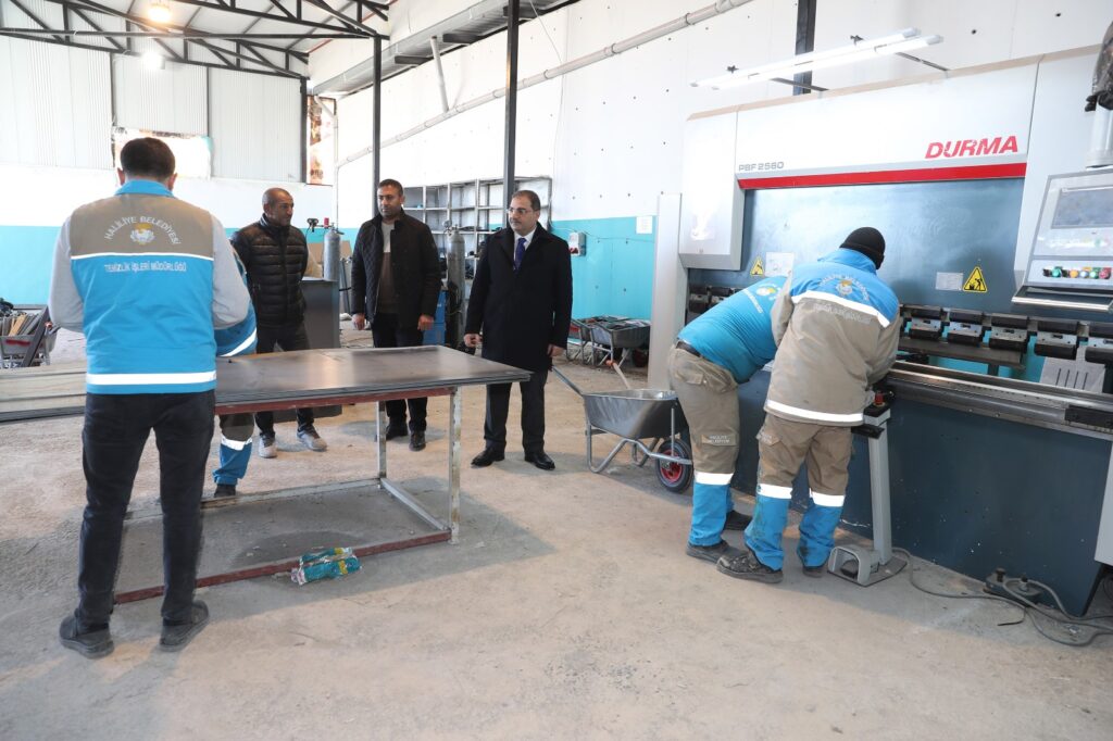 ÜRETEN BELEDİYE MODELİ BÜYÜYOR: BAŞKAN CANPOLAT ÜRETİMİ YERİNDE İNCELEDİ