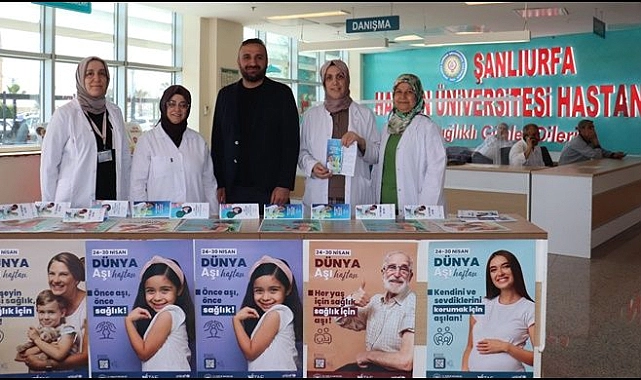 Dünya Aşı Haftası’nda Harran Üniversitesi Hastanesi’nden Farkındalık Etkinliği