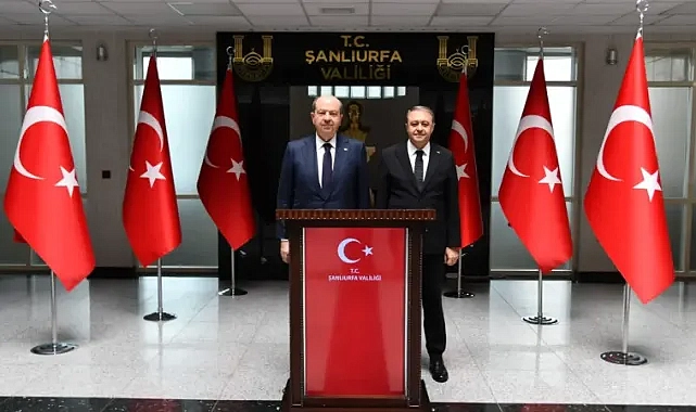 KKTC Eski Cumhurbaşkanı Ersin Tatar Şanlıurfa’da