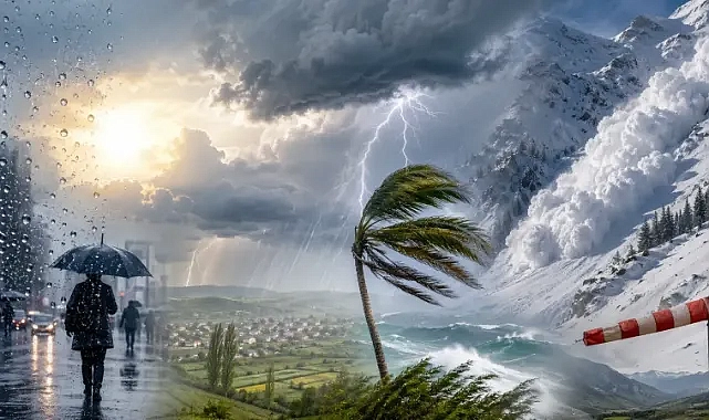 Kuvvetli yağış ve rüzgar uyarısı geldi!