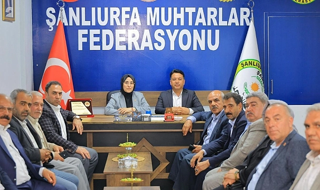 Milletvekili Yazmacı, Şanlıurfa Muhtarlar Federasyonu’nda muhtarlarla bir araya geldi
