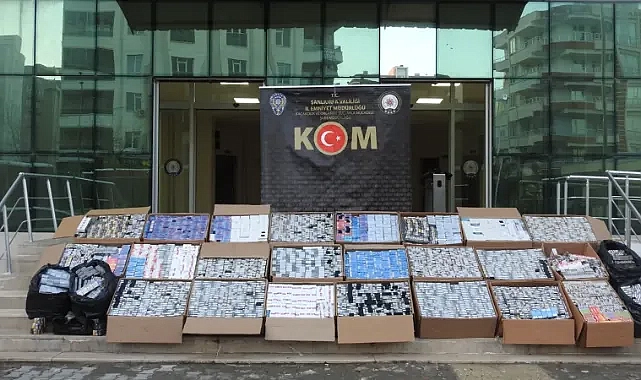 Şanlıurfa’da kaçak sigara operasyonu: 30 bin paket ele geçirildi
