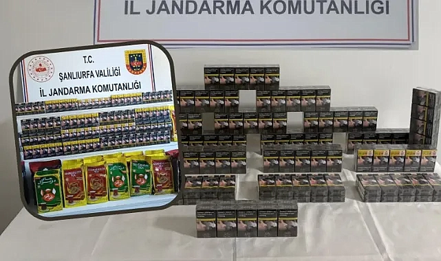 Şanlıurfa’da kaçak tütün ve çay operasyonu: 24 şüpheli hakkında işlem