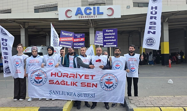 Şanlıurfa’da Sağlık Çalışanlarından Basın Açıklaması