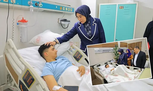 Şanlıurfa Milletvekili Yazmacı, yaralanan öğretmen ve öğrencileri ziyaret etti!