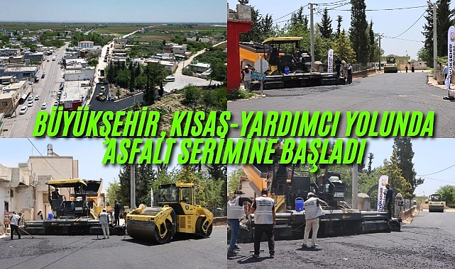 Büyükşehir, Kısas-Yardımcı Yolunda Asfalt Serimine Başladı