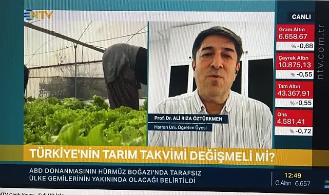 Prof. Öztürkmen: “Modern Sulama Olmazsa Kayıp Kaçınılmaz”