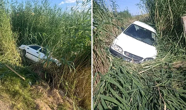 Şanlıurfa’da kontrolden çıkan araç şarampole devrildi!