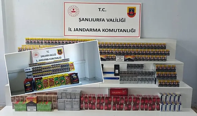 Viranşehir’de kaçakçılık operasyonu: Binlerce kaçak ürün ele geçirildi
