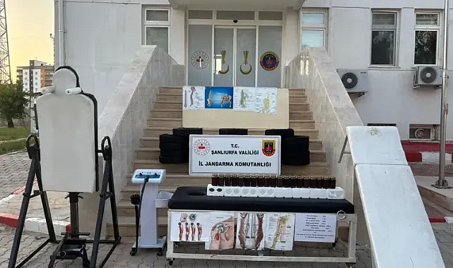 Akçakale’de ruhsatsız tedavi uygulayan şahsa operasyon!