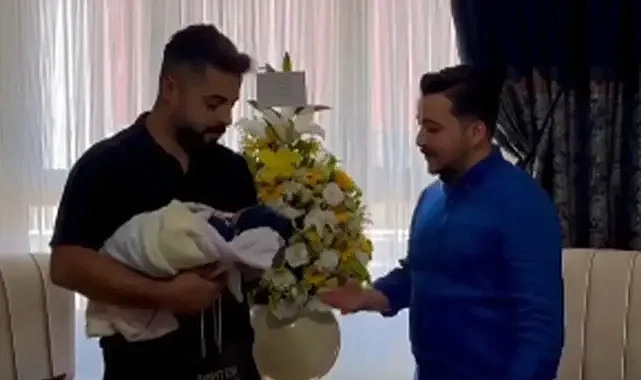 Şanlıurfa’da bebeklerine ismini verdiler! Sedat Peker, altın ve çiçek hediye etti!