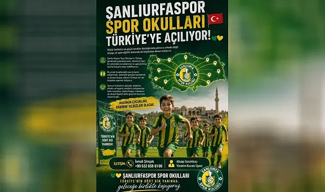 Şanlıurfaspor Spor Okulları Türkiye genelinde yaygınlaşıyor