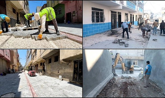 Eyyübiye’de Sokaklar Nakış Gibi İşleniyor