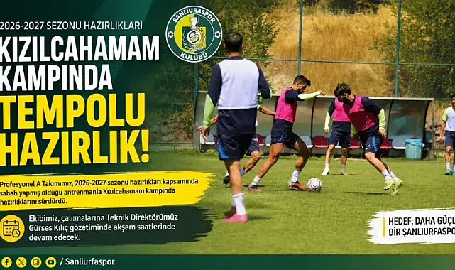 Şanlıurfaspor’da Kızılcahamam Kampı Tempolu Geçiyor! Hazırlıklar Aralıksız Sürüyor