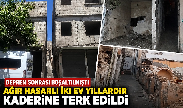 Depremde Boşaltılan Evler Yıllardır Kaderine Terk Edildi