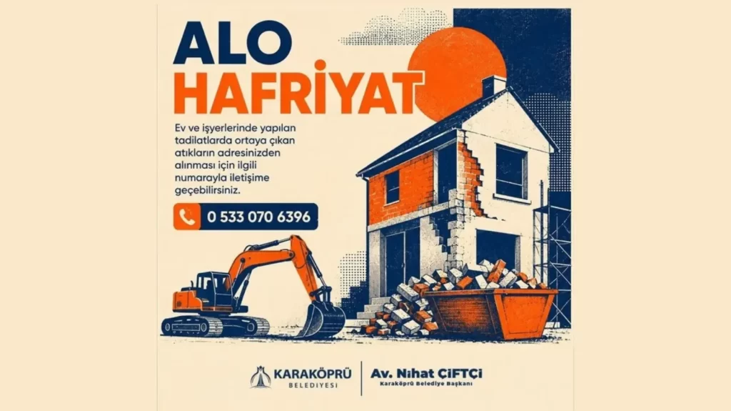 Karaköprü Belediyesinden Hafriyat İçin Yeni Uygulama