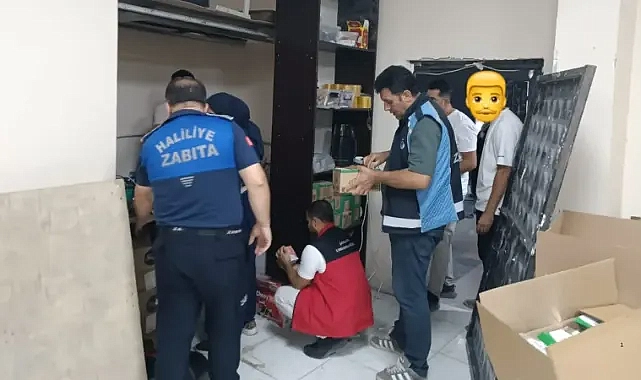 Haliliye’de bir işletme mühürlendi! Çok sayıda ürüne el konuldu