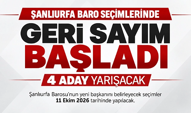Şanlıurfa Baro Seçimlerinde Geri Sayım Başladı: 4 Aday Yarışacak