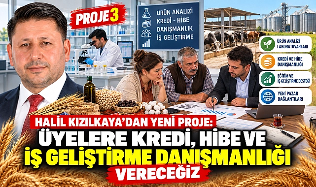 Halil Kızılkaya 3. Projesini Açıkladı: Üyelere Kredi, Hibe ve İş Geliştirme Danışmanlığı