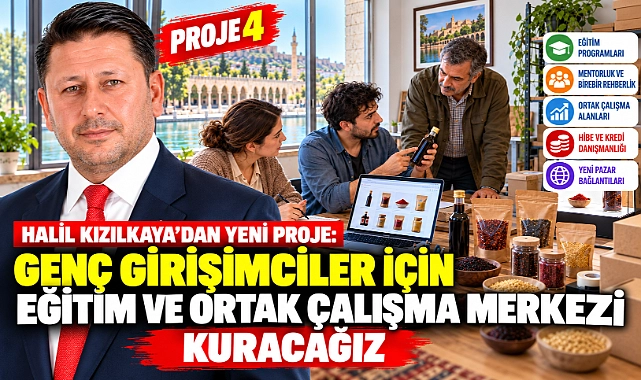 Halil Kızılkaya 4. Projesini Açıkladı: Genç Girişimciler İçin Eğitim ve Ortak Çalışma Merkezi