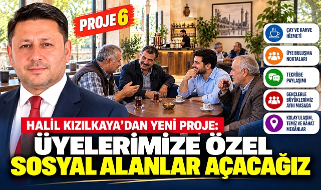 Halil Kızılkaya 6. Projesini Açıkladı: “Üyelerimize Özel Sosyal Alanlar Açacağız”