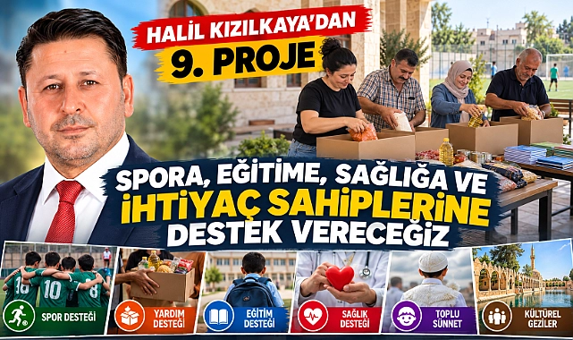 Halil Kızılkaya’dan 9. Proje: Spora, Eğitime, Sağlığa ve İhtiyaç Sahiplerine Destek Sözü