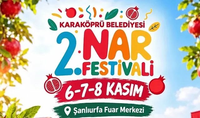 Karaköprü’de 2. Nar Festivali coşkusu başlıyor