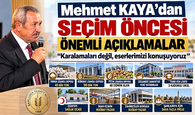 Mehmet Kaya’dan Seçim Öncesi Önemli Açıklamalar: “Karalamaları Değil, Eserlerimizi Konuşuyoruz”