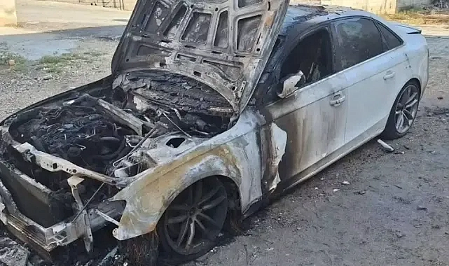 Şanlıurfa’da otomobil önce tarandı, ardından ateşe verildi iddiası!